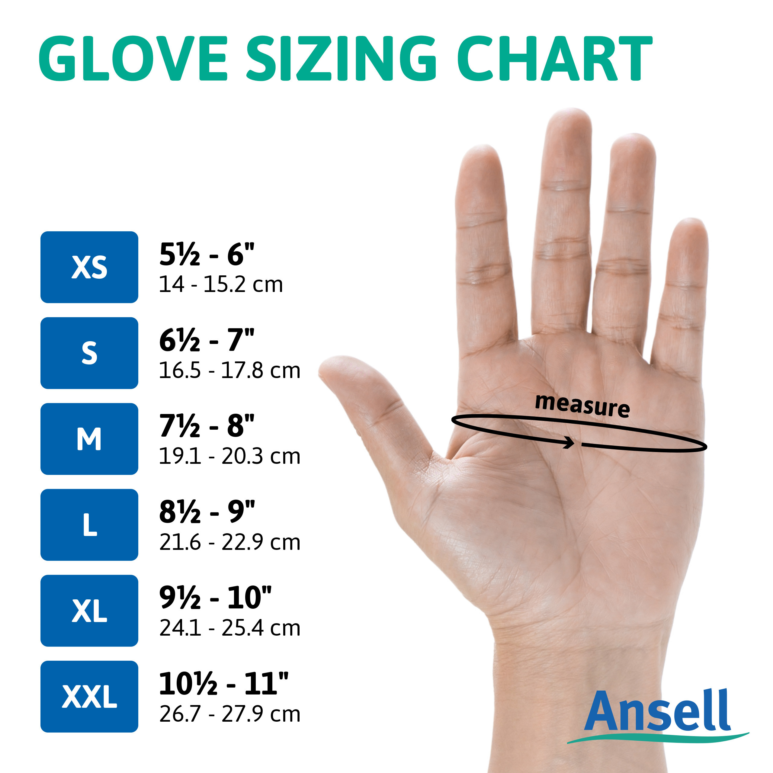 Gloves Sizes